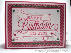 Stampin' Up! Another great birthday stamp set